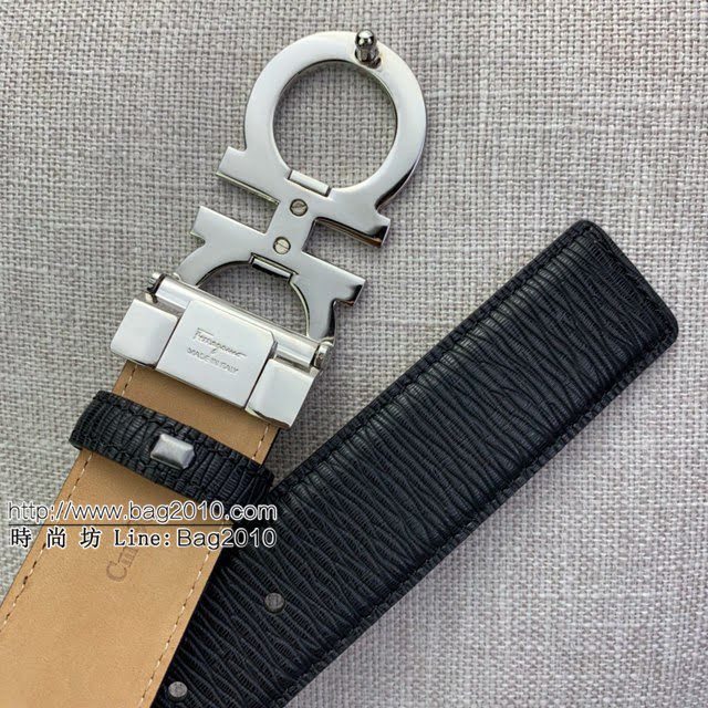 菲拉格慕男士皮帶 Ferragamo雙面牛皮紋理腰帶  jjp1927